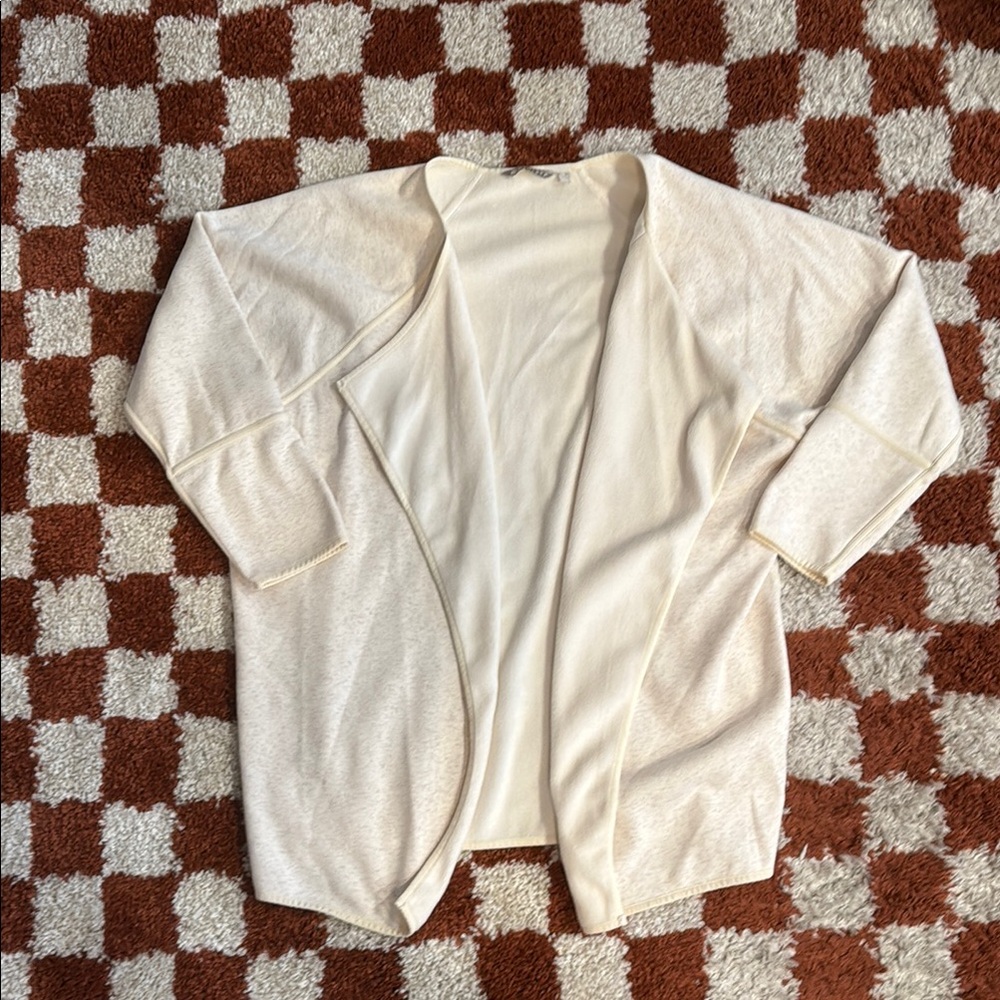 Athleta Cream Cardigan Sweater